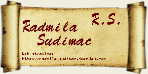 Radmila Sudimac vizit kartica